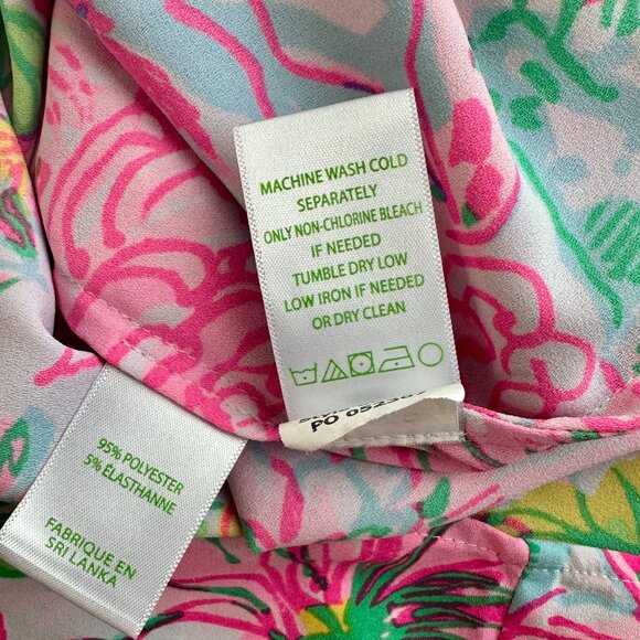 Lilly Pulitzer Madge Top Floral Blouse Size S - Picture 6 of 9